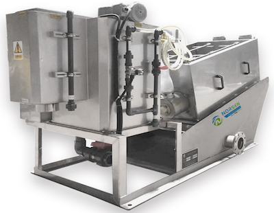 Biogas Wastewater Sludge Dewatering Multi Disc Screw Press